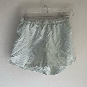 Aritzia TNA light green short shorts exercise shorts